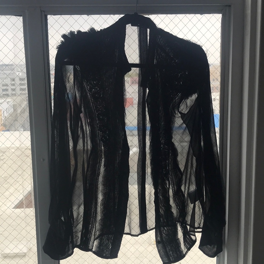 Haute couture Givenchy black top - Riccardo Tisci